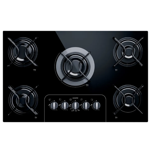 Cooktop 5バーナー領事ガラス