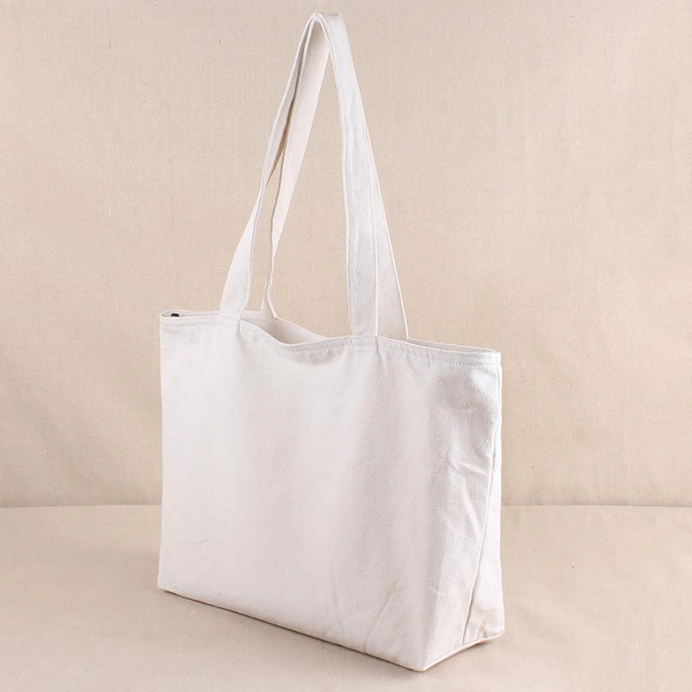 Gots Oekotex 100 OEM Production Recyclable Natural Color 100% Cotton Bag with Silk Screen Printing