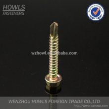 High quality gypsum self tapping screw din7504 indent hex head screw