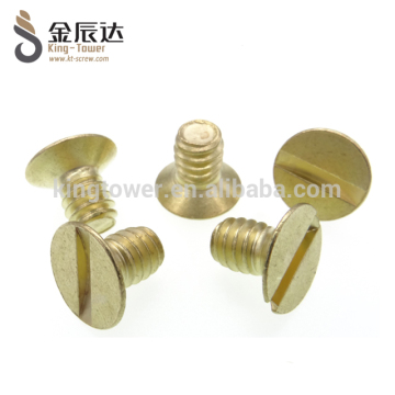 Brass wood screws csk wood screws slotted brass wood screws
