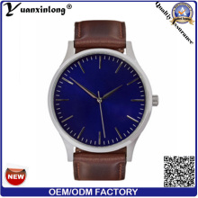 Yxl-027 hohe Qualität 2016 Miyota Bewegung Watch Männer Leder Mode einfache Uhr