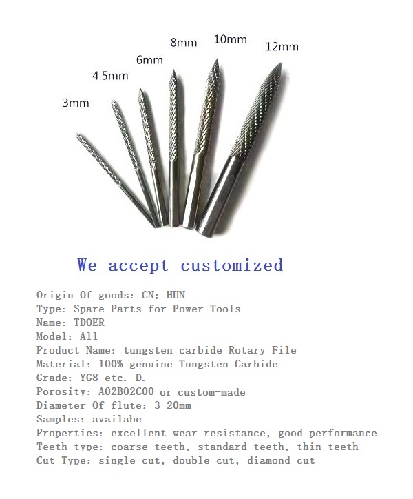 Good Tool of Tungsten Carbide Rotary File