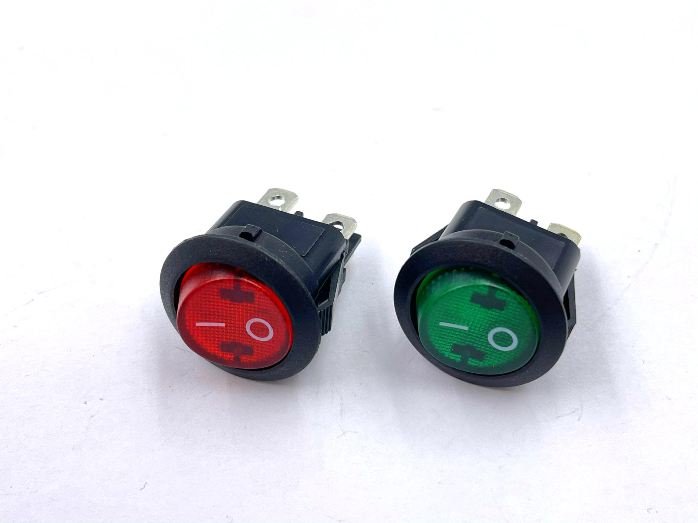 JEC Round Rocker red Switch 6A 250V On-off Round Type Rocker Switch With Light