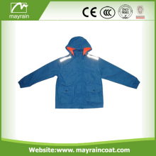 190T Polyester PVC Coated Kids Rainsuit