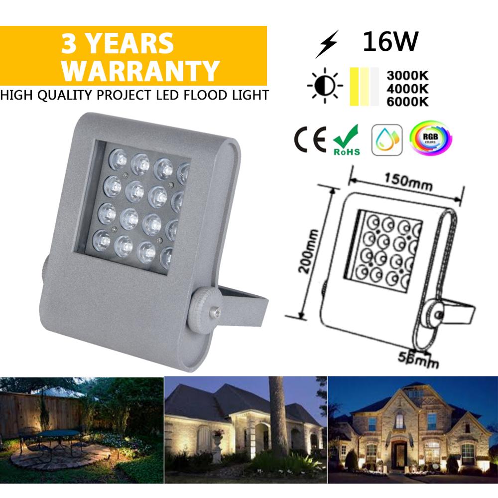 IP65 outdoor lighting floodlight high quality 16W RGB