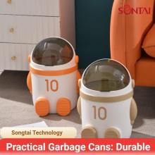 Cute Astronaut Trash Can Home Decor