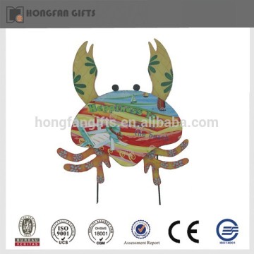 2014 new iron garden metal crab decoration items