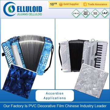 Celluloid or pvc accordion wraps panel