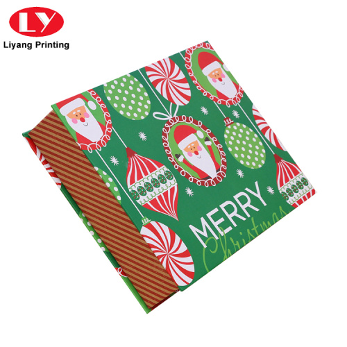 Caixa de presente de véspera de Natal personalizada com tampa