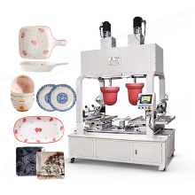 Ceramic Bowl Tampon Printing Machine - 2 Color Pad Printing Machine for Dishes