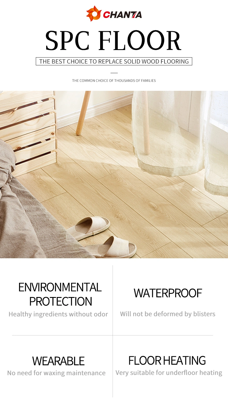 Eco-Friendly Durable Vinyl Spc Flooring for Spc Wooden Flooring