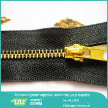 Stylish teeth zipper high polished smooth teeth metal zipper