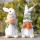 Figuras de conejito (Conejo blanco de Pascua 2pcs)