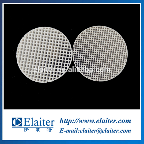 Cordierite ceramic molten metal honeycomb filter plate