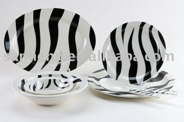 7pcs round melamine dinner ware