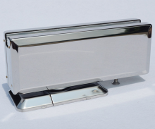 Adjustable floor spring for glass door