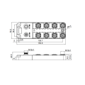 SVLEC IP67 Industrial Metal Io-Link Módulo 302202015