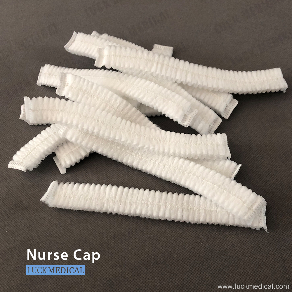 Non-Woven White Nurse Cap