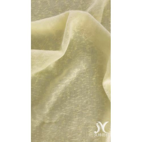 Yellow Slub Jersey Knit Fabric