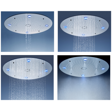 Soffione doccia multifunzione a soffitto da 24 &#39;&#39; con funzione LED / pioggia + nebbia + bolle