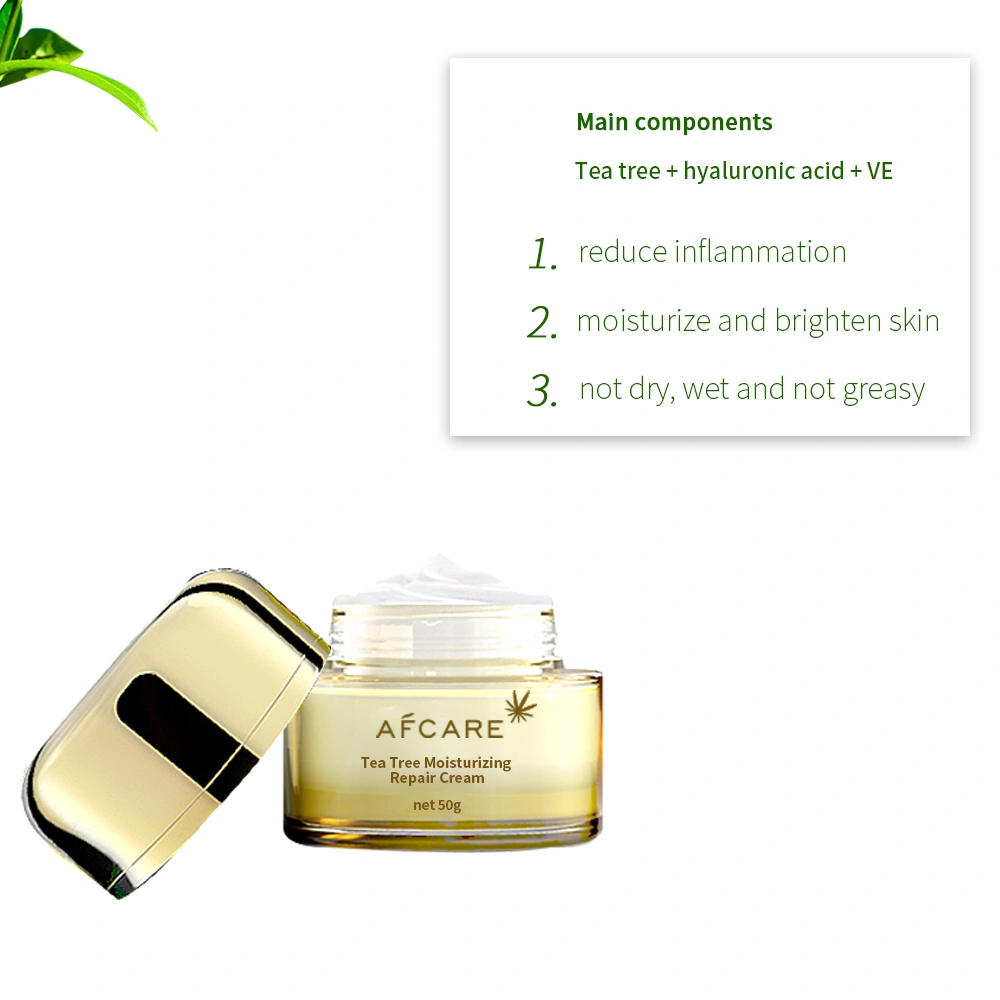 Hot Selling Products Herbal Cream Tea Tree Oil Acne Moist Cream for Women Skin Face Cream Collagen Antiaging