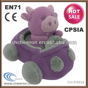 Baby plush toys Pink cow plush toys