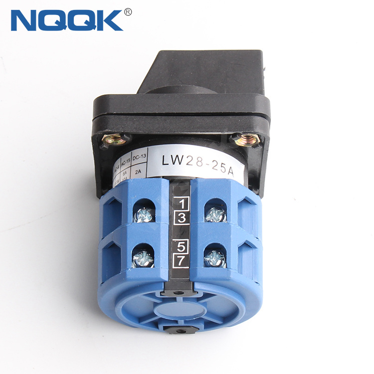 LW28-25A 2 position 2P rotary cam switch for electric motors