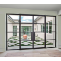 Floor-to-ceiling double glass door casement door