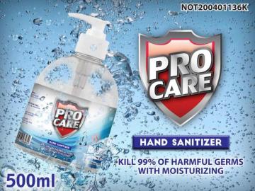 500ml  hand sanitizer alcohol spray