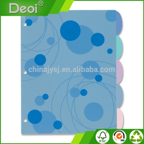 3 Holes Plastic File Folder/Notebook Tabs Index Dividers