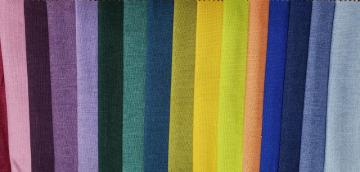 Plain 100%Polyester Woven Linen Fabric for Sofa