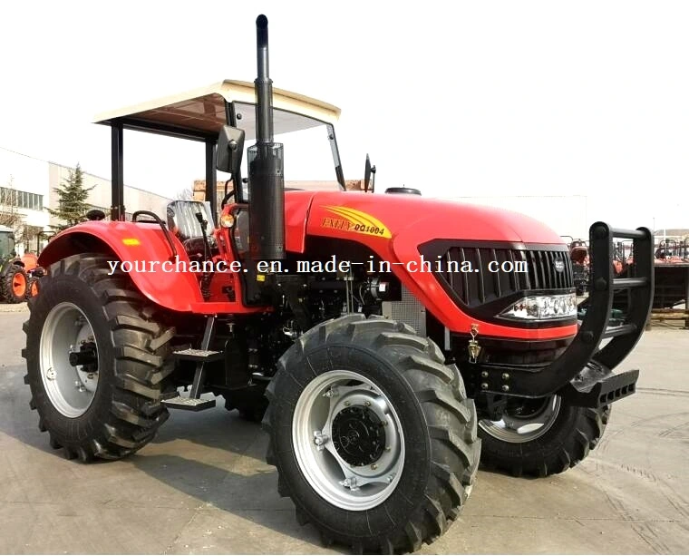 Tip Quality Dq1004 100HP 4WD Wheel Agricultural Farm Tractor China Big Wheeled Farming Tractor with ISO Ce Certificate for Sale