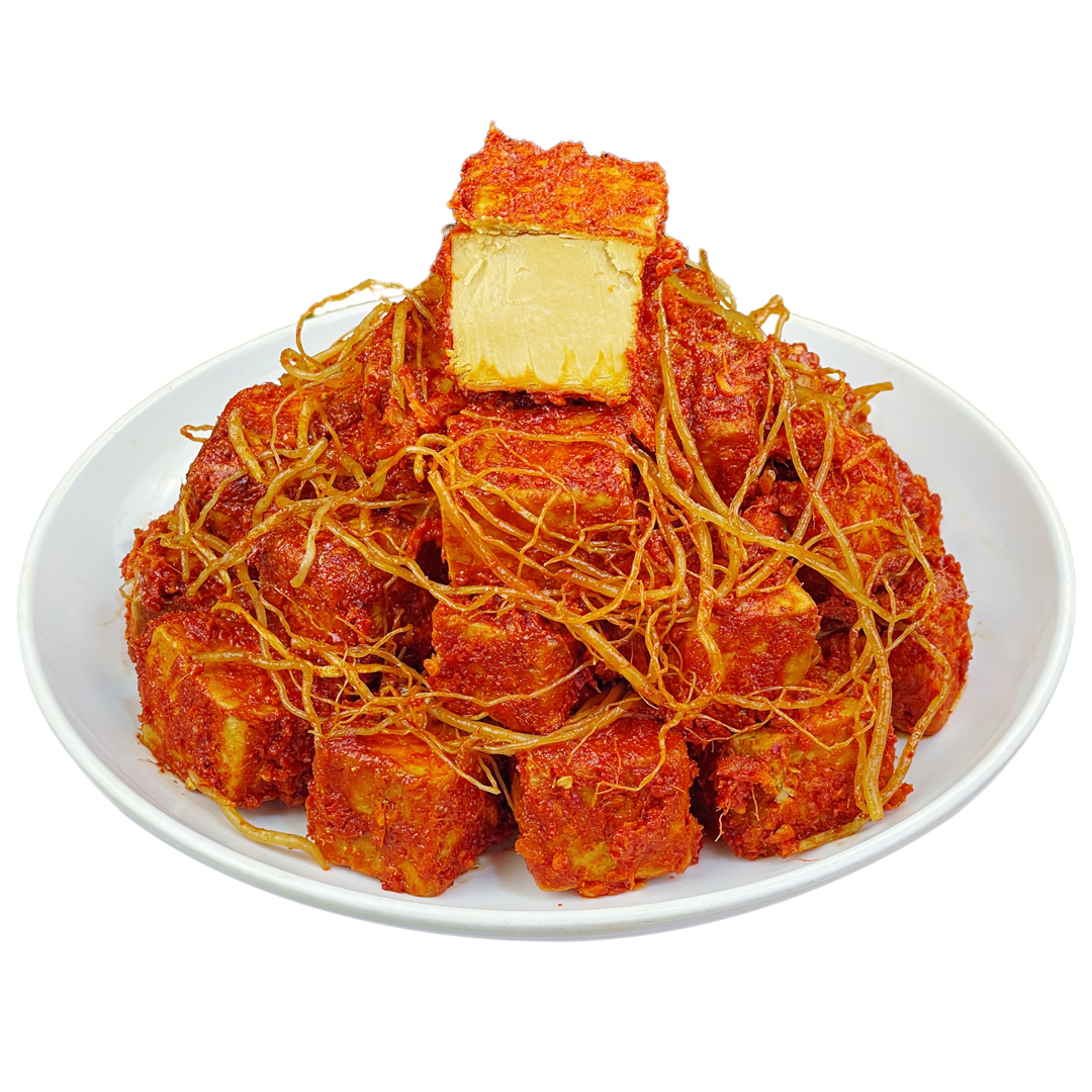 tahu fermentasi pedas ringan mild spicy fermented bean curd