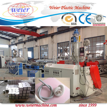 16-63mm Plastic PVC Single Wall Corrugation Pipe Extruder For Electrical Conduit