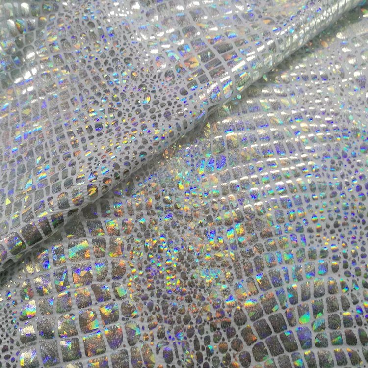 Badebekleidung Spandex Strass Hologramm Folie Beachwear Stoff