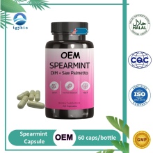 OEM Spearmint Leaf Capsules with Dim & Saw Palmetto