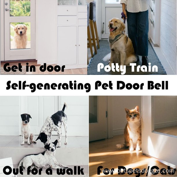 Seld-generating Dog Doorbell for Door Potty Training