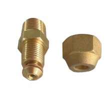 Brass Nipple Connector Fitting for Air Conditioning Compressor Refrigeration