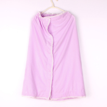 Summer microfiber bathrobes with leopard