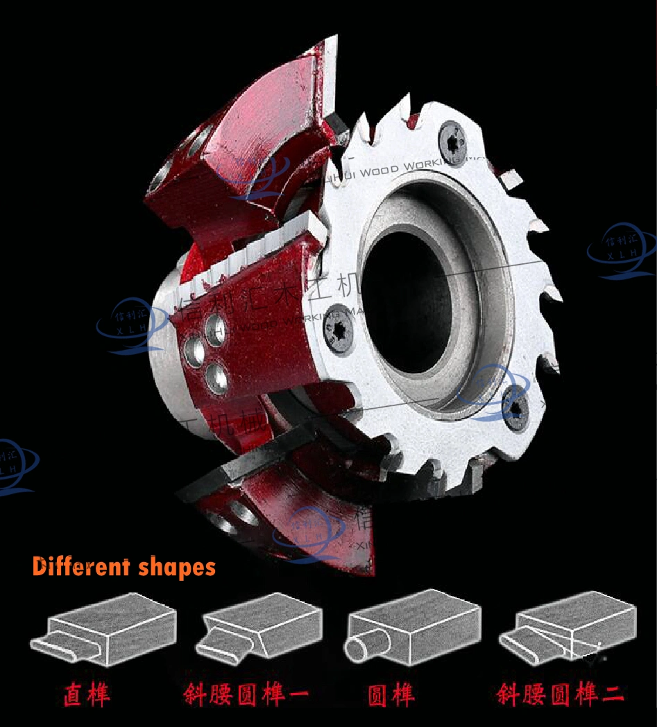 Woodworking Tool Rocking Tenon Knife Diamond Tenon and Mortise Combination End Milling Cutter Solid Wood Rocking Tenoning Tenon Knife