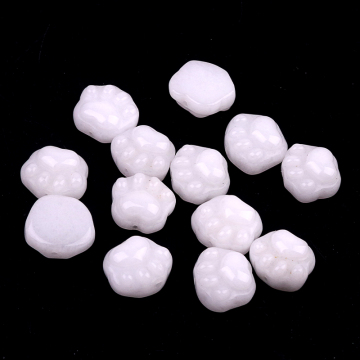 White Agate 14x16mm Cat Paw & Claw Beads Drilled Side Hole for Making Jewelry