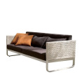 Moderne buitenbalkbalkon Rattan Sofa -combinatie