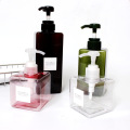 Square PETG lotion shampoo travel bottles