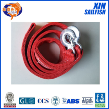 Red Germany high resistant car tow rope