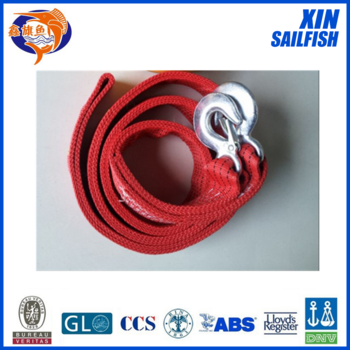 Red Germany high resistant car tow rope