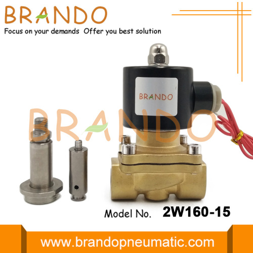 Elettrovalvola a solenoide in ottone tipo Uni-D 2W160-15 UW-15 1/2&#39;&#39;