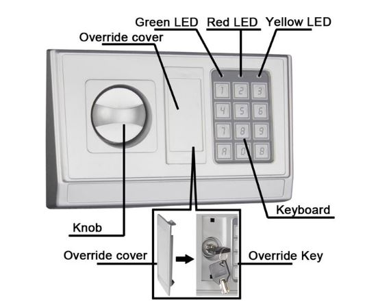 Electronic Safe with Ea Panel, Economic Safe for Home and Office