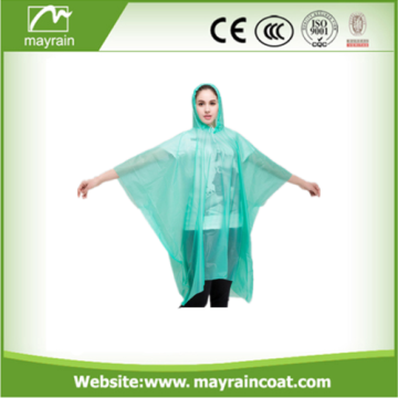 Disposable Adult Clear PE Rain Poncho