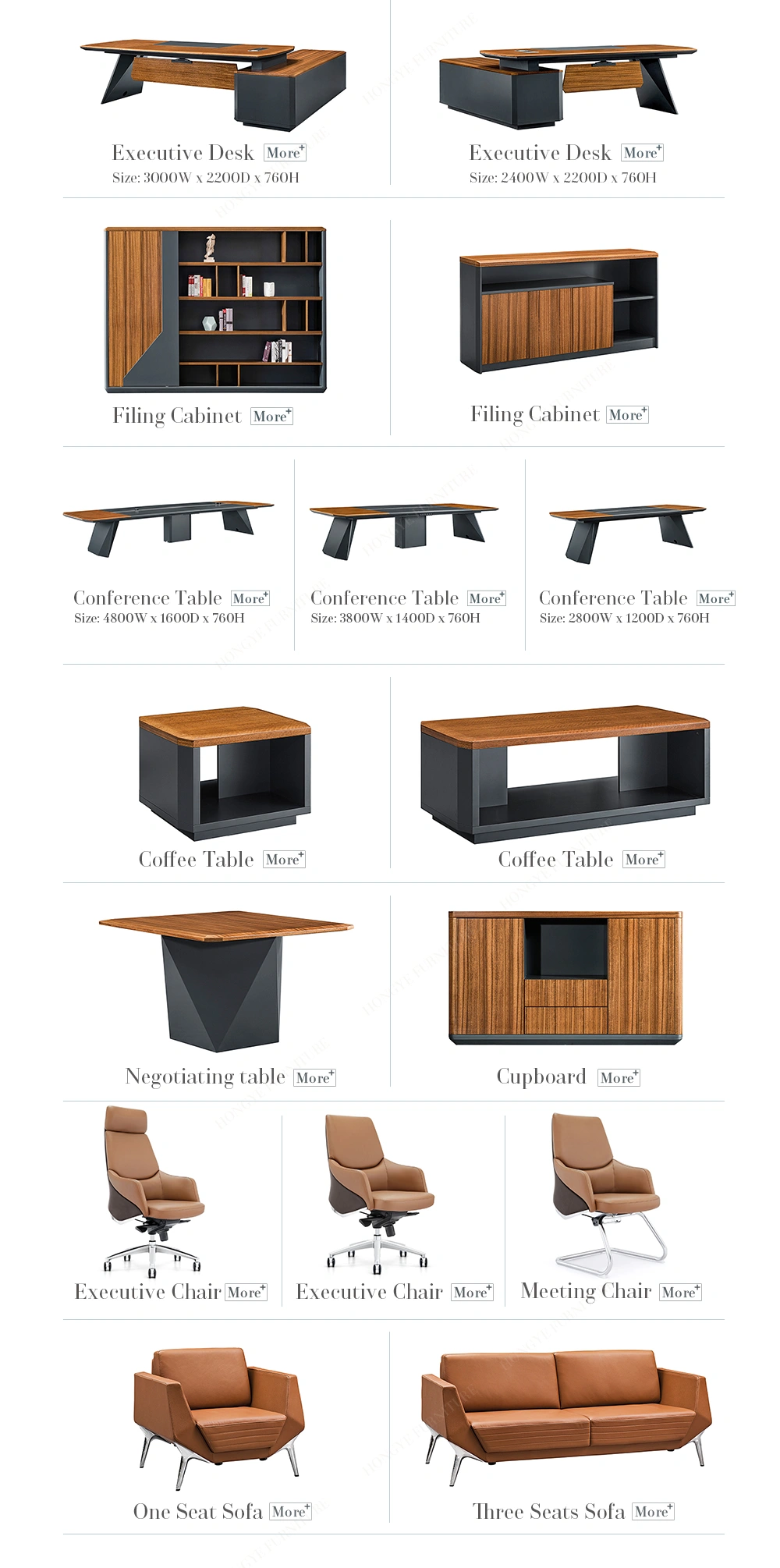 Wholesale Hot Sale Luxury Modern Wooden Office Negotiating Table