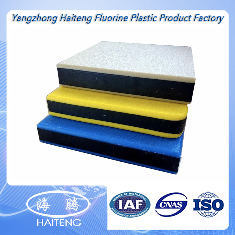 PE / HDPE / UHMWPE-blad met witte / zwarte kleur